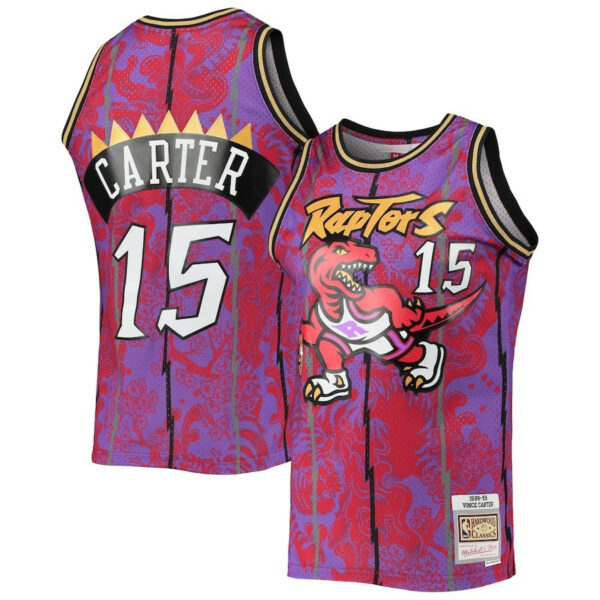 Youth's Vince Carter Toronto Raptors Hardwood Classics 1998-99 Lunar New Year Swingman Jersey - Purple - Replica