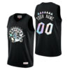 Youth's Toronto Raptors #00 Custom Iridescent Dino Black Jersey - Replica