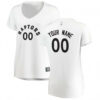 Woman's Custom Toronto Raptors Swingman White Fast Break Jersey - Association Edition - Replica