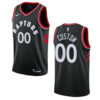 Men's Toronto Raptors #00 Custom Statet Swingman Jersey - Black , Basketball Jersey - Replica