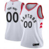 Woman's Custom Toronto Raptors Swingman White Jersey - Association Edition - Replica