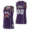 Woman's Toronto Raptors #00 Custom Hardwood Classics Purple 1998-99 Swingman Jersey - Replica