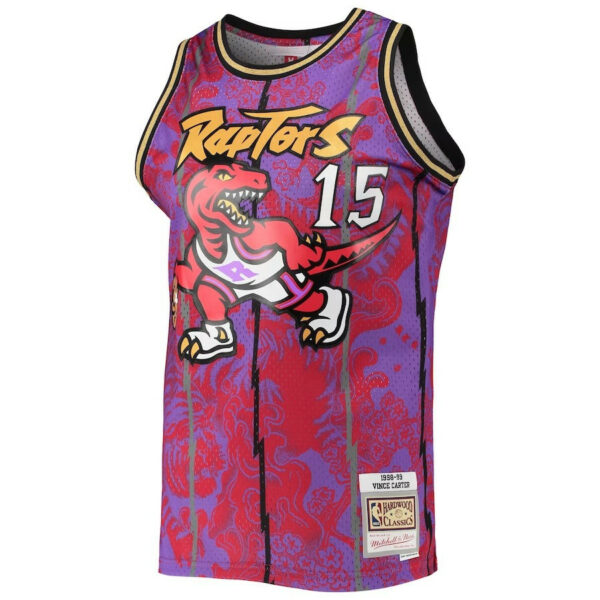 Woman's Vince Carter Toronto Raptors Hardwood Classics 1998-99 Lunar New Year Swingman Jersey - Purple - Replica