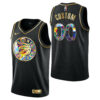 Men's Toronto Raptors Custom #00 Golden Edition 2021-22 NBA 75th Diamond Logo Black Swingman Jersey - Replica