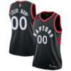 Woman's Custom Toronto Raptors Swingman Black Jersey - Statement Edition - Replica