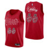 Men's Toronto Raptors #00 Custom 2020 Christmas Night Red Special Edition Jersey - Replica