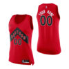 Woman's Toronto Raptors Custom #00 2020-21 Icon Edition Jersey Red -