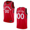 Men's Toronto Raptors #00 Custom Icon Swingman Jersey - Red , Basketball Jersey - Replica