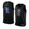 Men's Denver Nuggets Custom Black Iridescent HWC Collection 2021 Limited Jersey - Replica