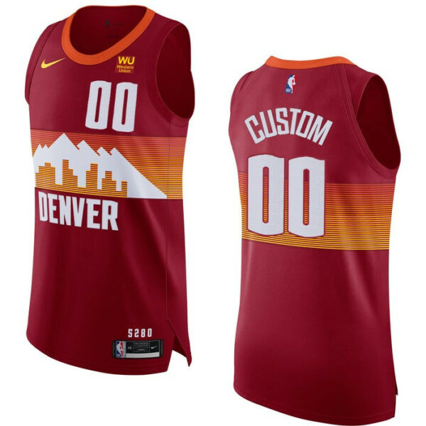 Men's Custom 2020-21 Denver Nuggets City Edition Jersey - Replica