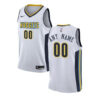 Woman's Customized Denver Nuggets White Association Edition Jersey - Replica