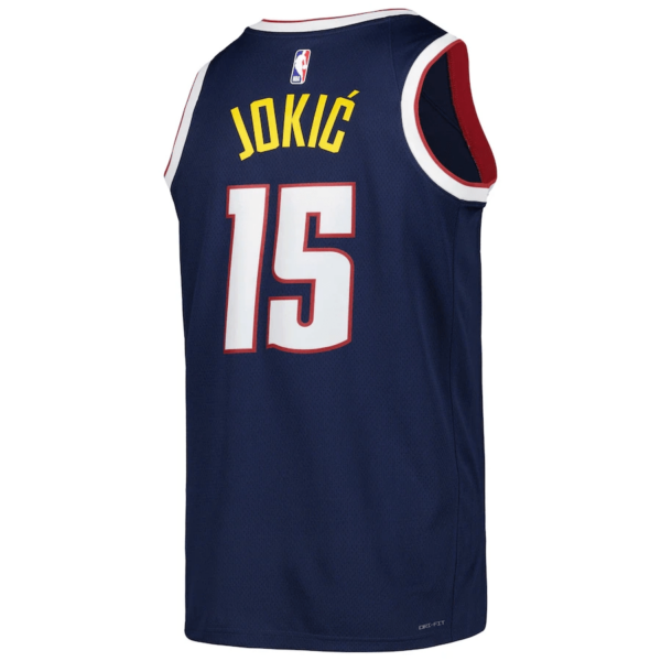 Men's Nikola Jokic Denver Nuggets Unisex 2022/23 Swingman Jersey - Icon Edition - Navy - Replica