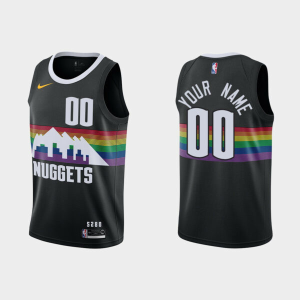 Men's Custom #00 Denver Nuggets 2019-20 City Jersey - Replica