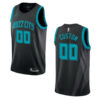 Youth's 2019-20 Charlotte Hornets #00 Custom City Swingman- Black Jersey - Replica