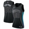 Woman's Custom Charlotte Hornets Swingman Black Jersey - City Edition - Replica