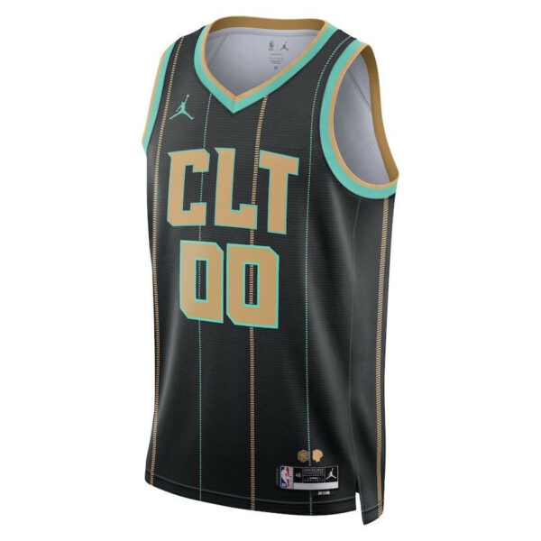 Men's Charlotte Hornets #00 Custom City Edition Swingman Jersey 2022-23 - Replica