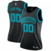 Woman's Custom Charlotte Hornets Swingman Black 2018/19 Jersey - City Edition - Replica