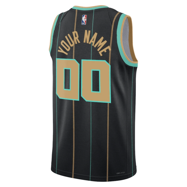 Men's Charlotte Hornets #00 Custom City Edition Swingman Jersey 2022-23 - Replica