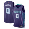 Woman's Charlotte Hornets #00 Custom 2022/23 Statement Edition Swingman Jersey - Purple - Replica