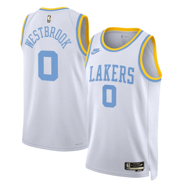 Youth's Los Angeles Lakers Custom 2022/23 Classic Edition Swingman Jersey - White - Replica