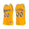 Youth's Los Angeles Lakers Custom Yellow Old English Jersey - - Replica