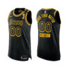 Youth's Custom Los Angeles Lakers 2020 Finals Champs Win For Mamba Black Jersey Social justice - Replica