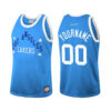 Youth's Los Angeles Lakers Custom Blue Hardwood Classics Jersey Team Heritage - - Replica