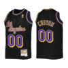 Youth's Los Angeles Lakers Custom Reload Black Jersey Throwback - Replica