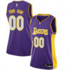 Woman's Custom Los Angeles Lakers Swingman Purple Jersey - Statement Edition - Replica