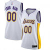 Woman's Custom Los Angeles Lakers Swingman White Jersey - Association Edition - Replica