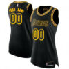 Woman's Custom Los Angeles Lakers Swingman Black Jersey - City Edition - Replica