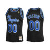 Men's Custom Los Angeles Lakers Black Jersey Reload 2.0 Hardwood Classics - Replica