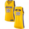 Woman's Custom Los Angeles Lakers Swingman Yellow Jersey - Icon Edition - Replica