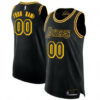 Men's Custom Los Angeles Lakers Swingman Black Jersey - City Edition - Replica