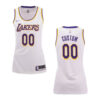 Woman's Los Angeles Lakers #00 Custom Association Swingman Jersey - White -