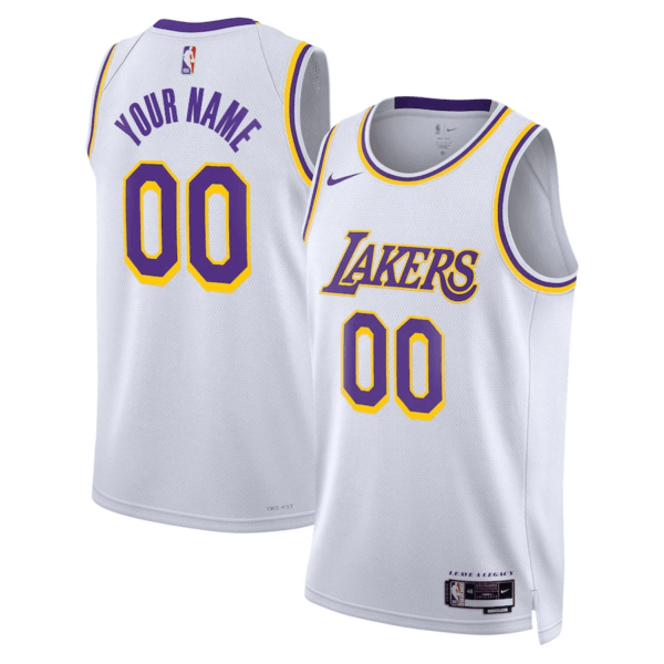 Woman's Los Angeles Lakers Custom White 2022/23 Swingman Jersey - Association Edition - Replica