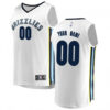 Men's Custom Memphis Grizzlies Swingman White Fast Break Jersey - Association Edition - Replica