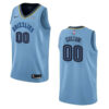 Men's Memphis Grizzlies #00 Custom Statet Swingman Jersey - Blue , Basketball Jersey - Replica