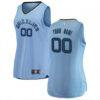 Woman's Custom Memphis Grizzlies Swingman Light Blue 2018/19 Jersey - Statement Edition - Replica