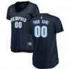 Woman's Custom Memphis Grizzlies Swingman Navy Fast Break Jersey - Icon Edition - Replica