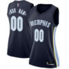 Woman's Custom Memphis Grizzlies Swingman Navy Jersey - Icon Edition -