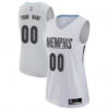 Woman's Custom Memphis Grizzlies Swingman White Jersey - City Edition - Replica