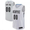 Men's Custom Memphis Grizzlies Swingman White Jersey - City Edition -