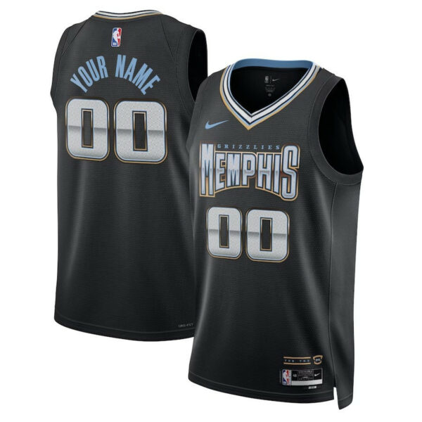 Men's Custom Memphis Grizzlies City Edition Swingman Jersey 2022-23 - Replica