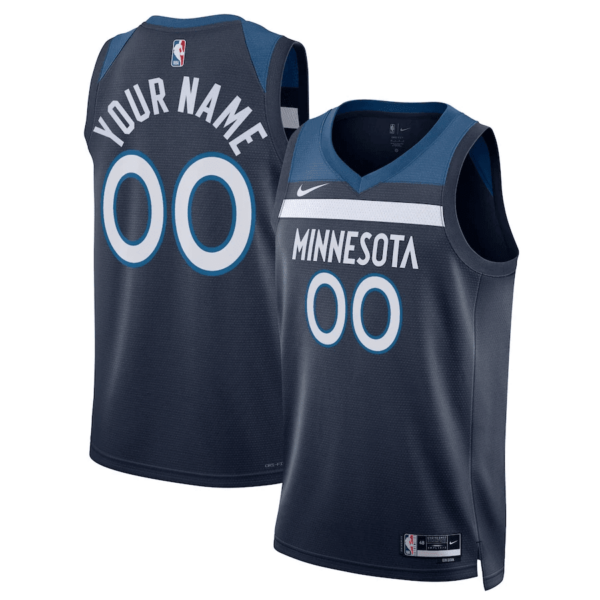 Woman's Custom Minnesota Timberwolves Icon Swingman Jersey 2022-23 - Replica