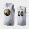 Men's Minnesota Timberwolves #00 Golden Edition Custom Jersey - White - Replica