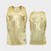 Men's Minnesota Timberwolves #00 Midas SM Limited Custom Jersey - Gold - Replica