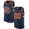 Youth's New York Knicks Custom Jersey Navy 2020 City Edition Basketball Sewn Fashionsportsusa On Artfire - - Replica