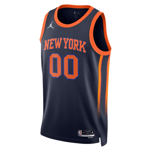 Men's New York Knicks Custom #00 Statet Swingman Jersey 2022/23 - Replica