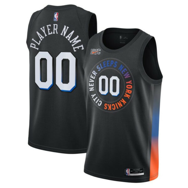 Men's New York Knicks 2021 City Edition Swingman Custom Jersey - - Replica